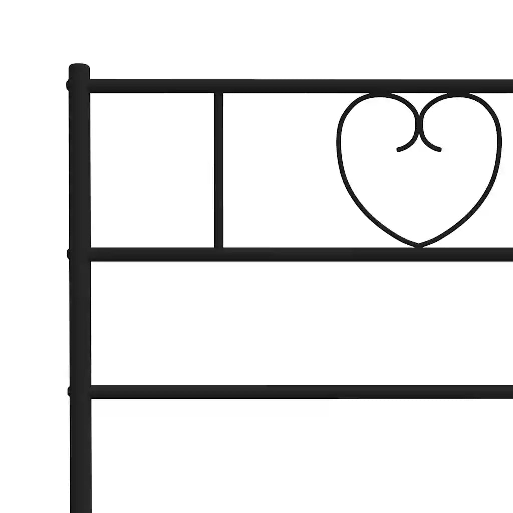 Testiera | Testata di Ricambio in Metallo Nero 160 cm