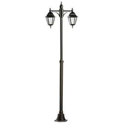 LAMPIONE 'EOLO' 2 LUCI Nero