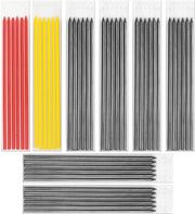 Set di punte per matita multifunzionale 40 pezzi - Grafite - Pennarelli creativi - Strumenti per il fai da te - Lavorazione del legno - Dimensione 12 cm - Matita