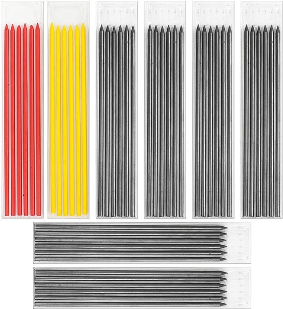 Set di punte per matita multifunzionale 40 pezzi - Grafite - Pennarelli creativi - Strumenti per il fai da te - Lavorazione del legno - Dimensione 12 cm - Matita