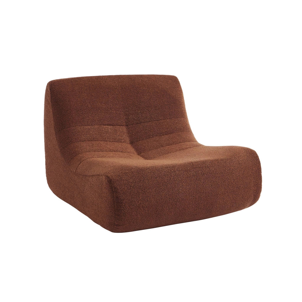 Divano modulare boucle, 2 posti, terracotta