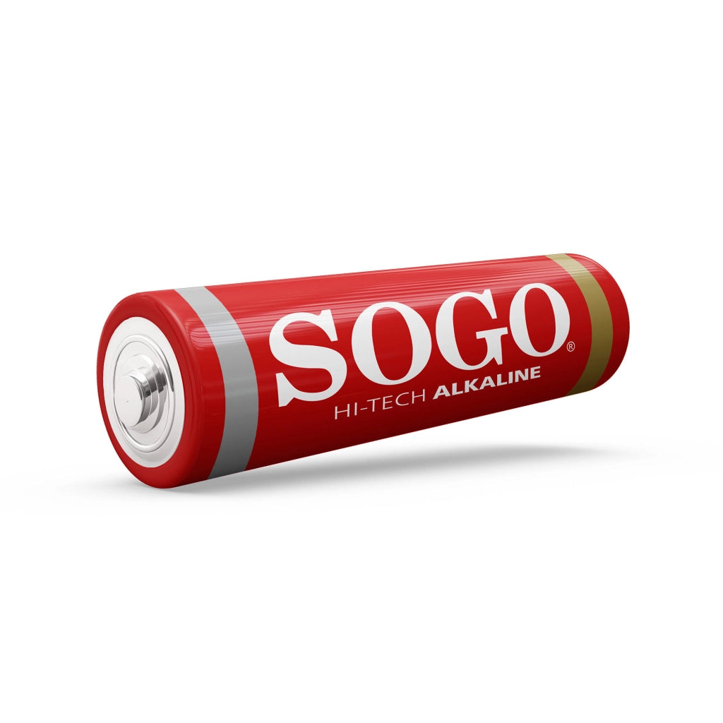 Batterie alcaline AAA LR03 1,5V confezione 4 pezzi, tecnologia Hi-Tech potenza 10 volte superiore, protezione anti-perdite - SOGO