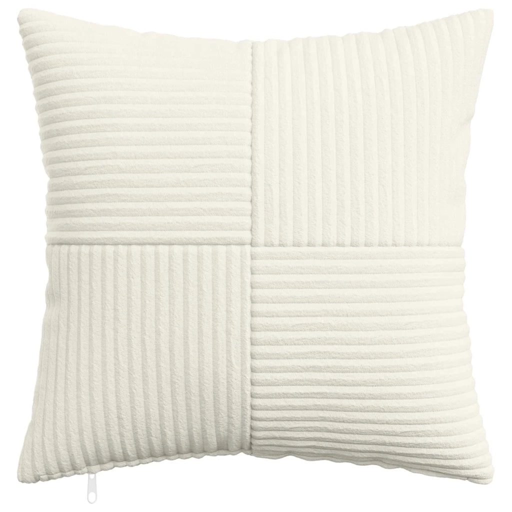 Federa 6 pcs ALMELO Crema 35 x 35 cm corduroy 914058