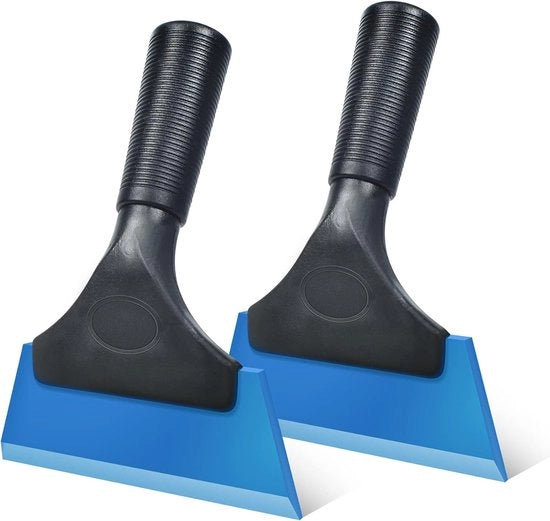 Pannello di drenaggio a doppia fascia in silicone per vetri, acqua, piccolo, detersivo, bagno, cucina, specchio, vetro, blu