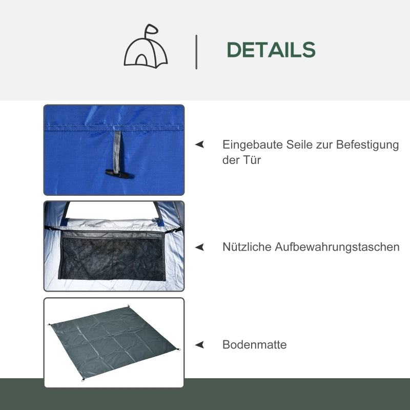 Tenda doccia a scomparsa, tenda toilette, tenda spogliatoio da campeggio con borsa per il trasporto, toilette mobile da esterno, spogliatoio, tenda