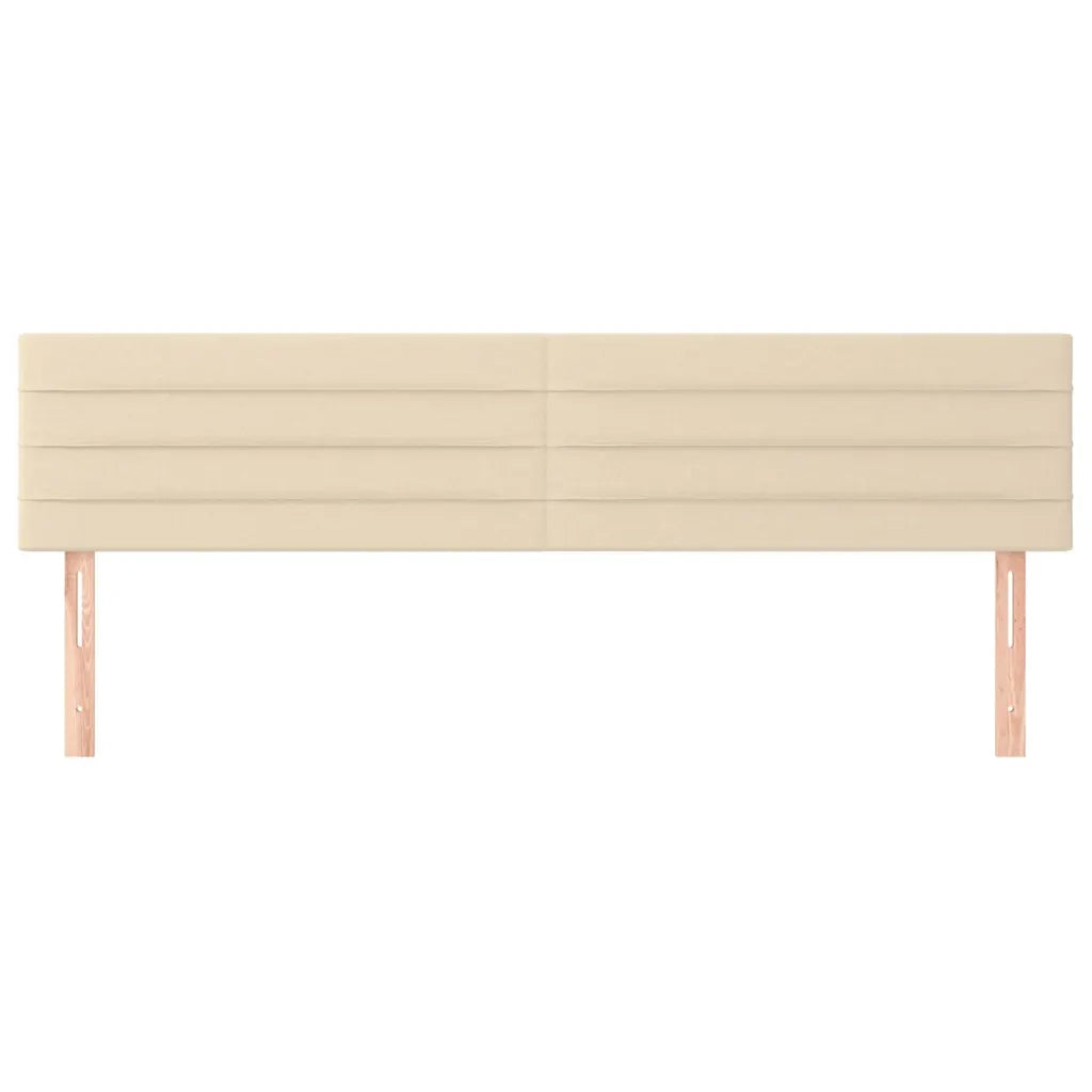 Testiera | Testata Crema 200x5x78/88 cm in Tessuto
