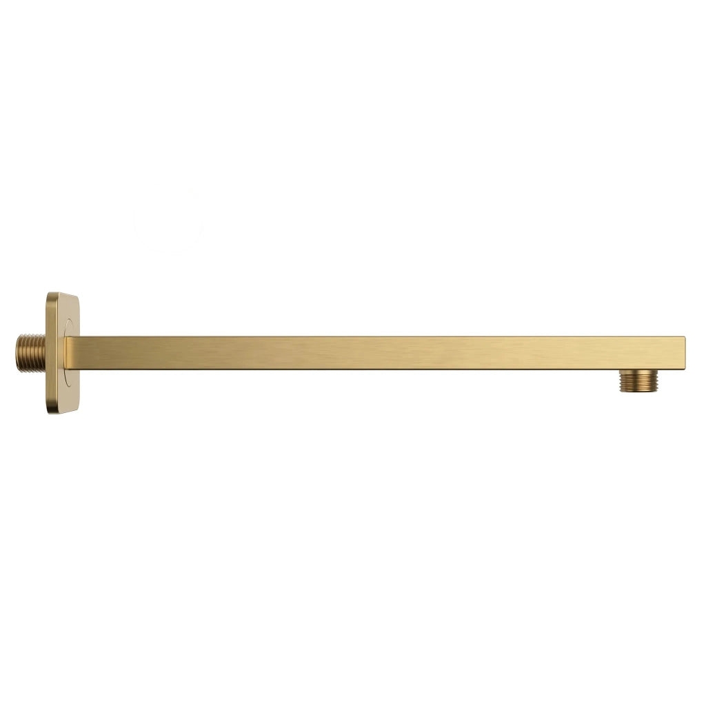 Braccio Doccia Quadrato Rea Js-9022bg 40cm Brush Gold