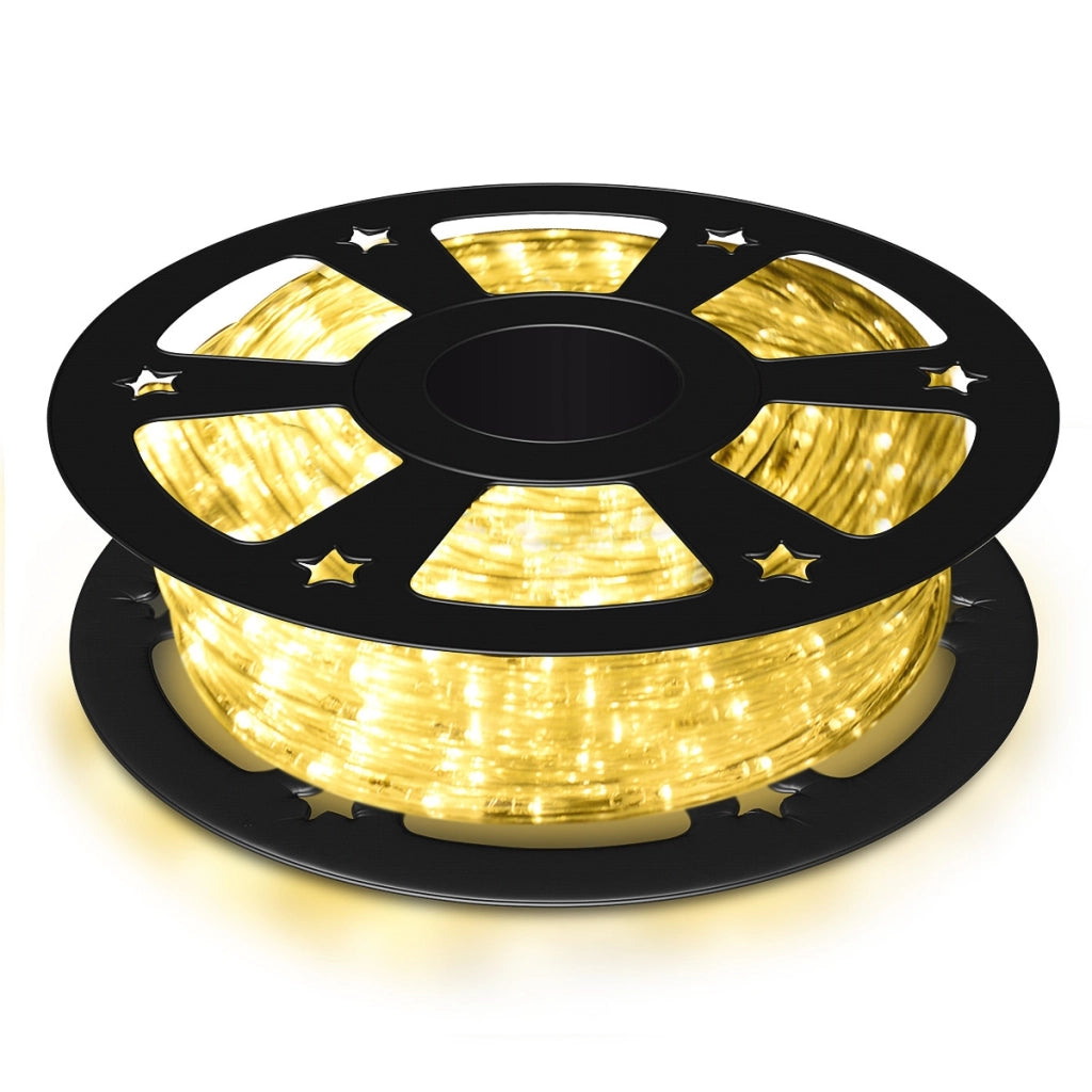 30m Tubo luminoso luci natalizie con 1080 led bianco caldo Luce led striscia decorazione di Natale-Luminarie