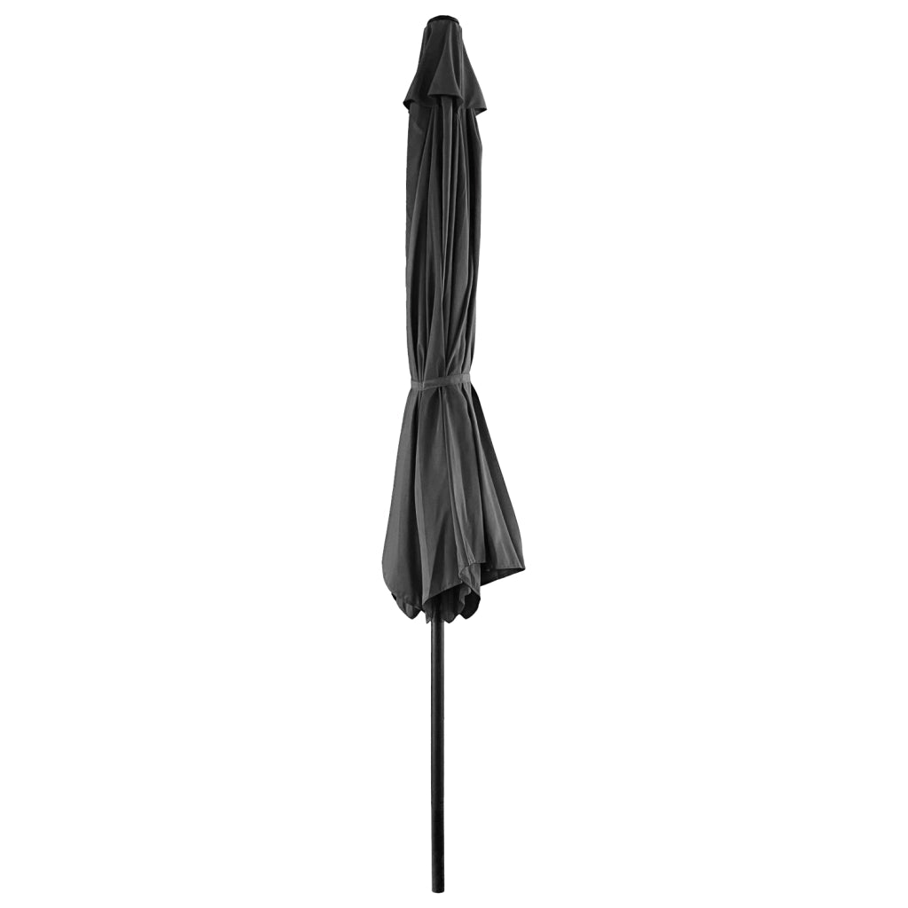Ombrello rotondo diritto HAPUNA diametro 3,30m grigio