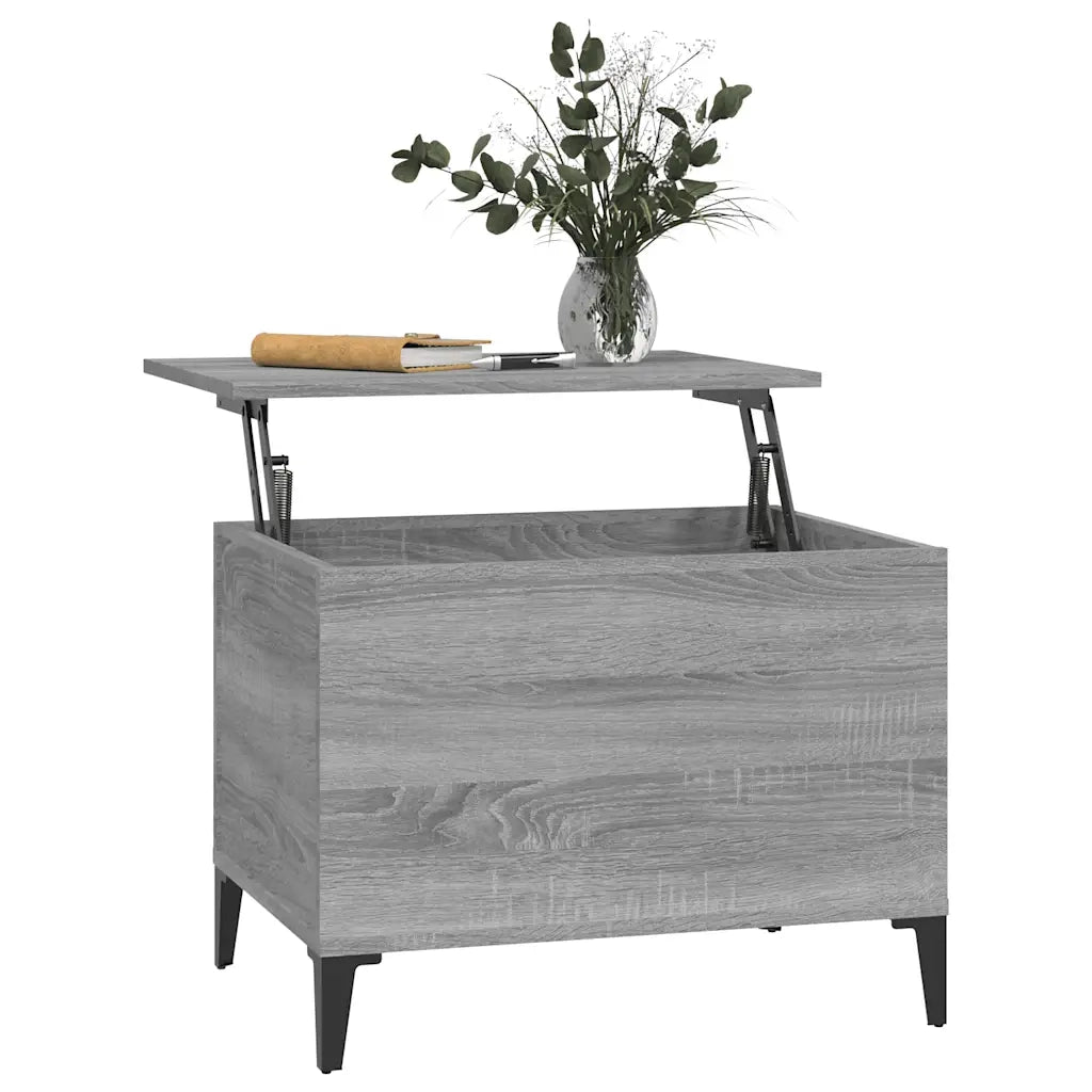 Tavolino Salotto Grigio Sonoma 60x44,5x45 cm Legno Multistrato 819578