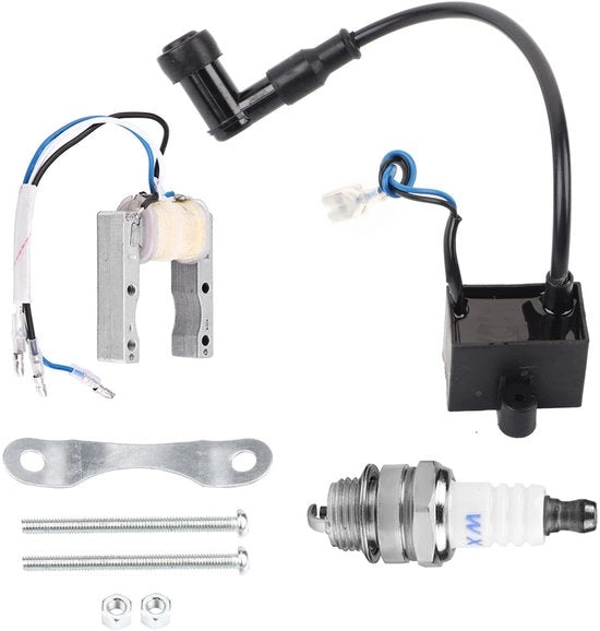Set di accensione per motocicletta - Magnetoriflesso CDI - Bobina - Accensione motocicletta - Materiale Stainless Steel/Kunststof - Dimensioni 47 x 40 x 30 mm - Kit di accensione