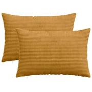 Federa 2 pcs HEERLEN Giallo 40 x 60 cm corduroy 909221
