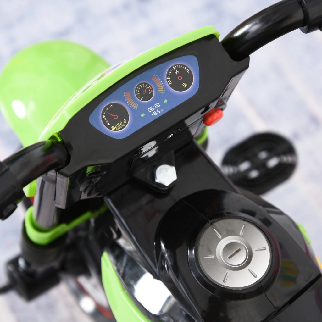 Triciclo Moto a Pedali ¨C Xylo ¨C Con Luci e Suoni, 3 Ruote, 18-36 Mesi, Verde