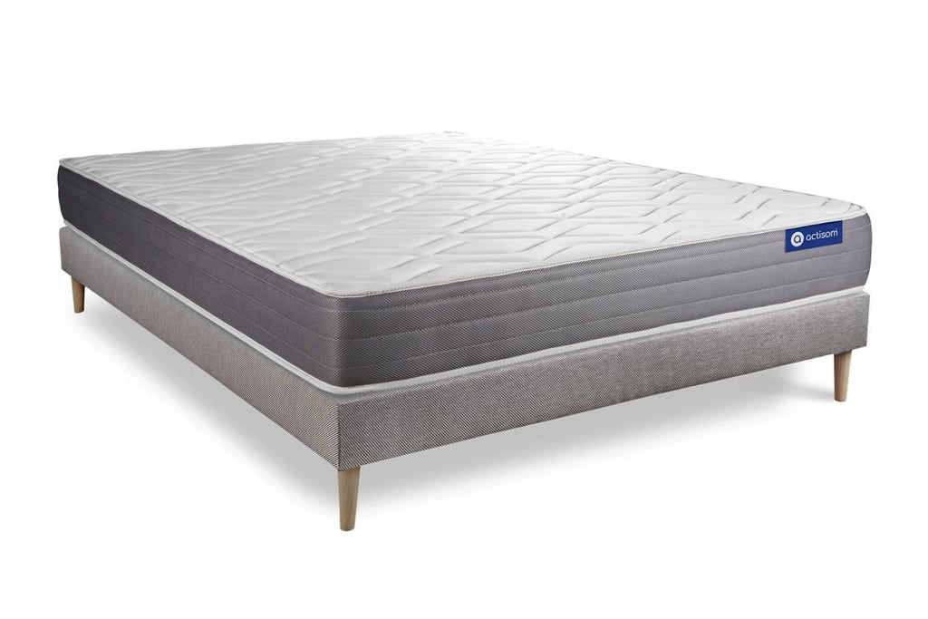 Kit rete e materasso matrimoniale Actilatex dream 150x195cm - Spessore : 22cm - Lattice e memory foam - Moderatamente rigido