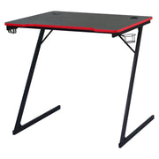 Scrivania Gaming Flame Nera/rossa 80x50x75