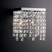 Applique in ottone e ferro cromato 2 luci con strass Penelope