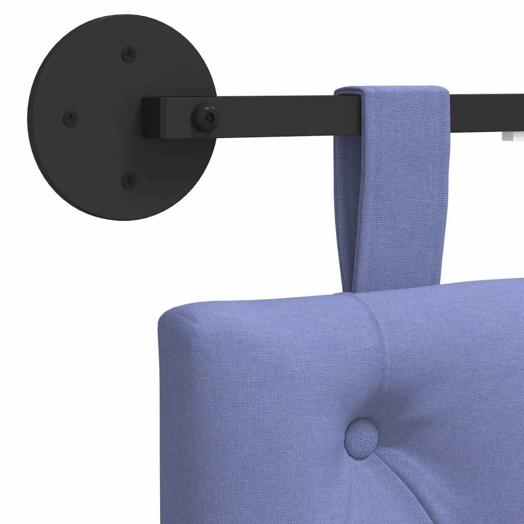 Testiera sospesa Con luce LED Blu jeans Tessuto 3424720