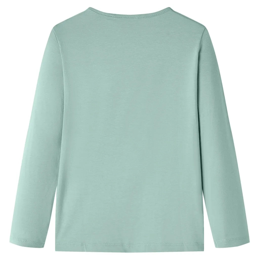 Maglietta da Bambina Maniche Lunghe Menta Medio 128