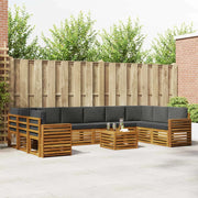 Set divano sezionale con cuscino 11 pcs Naturale e Antracite 3375607