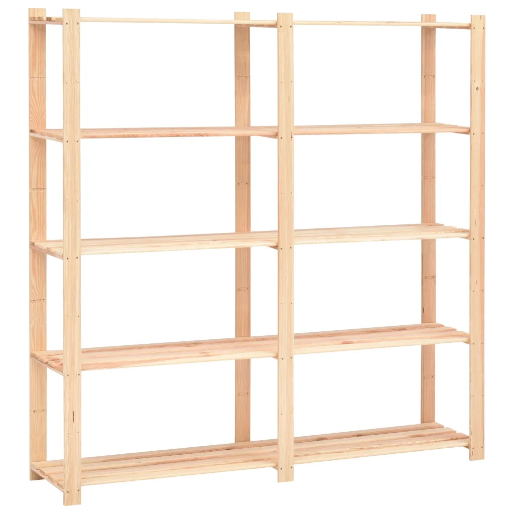 Scaffali a 5 Livelli 3 pz 80x38x170 cm in Massello Pino 500 kg 3051110