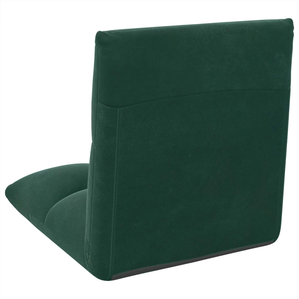 Sedia da Pavimento Verde Scuro 50 x 61 x 57 cm Velluto 42028152