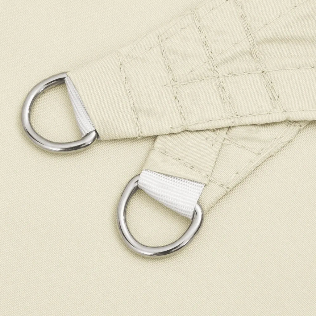 Parasole a vela | Telo Ombra | Vela da ombra Oxford Triangolare 4x5x6,4 m Crema