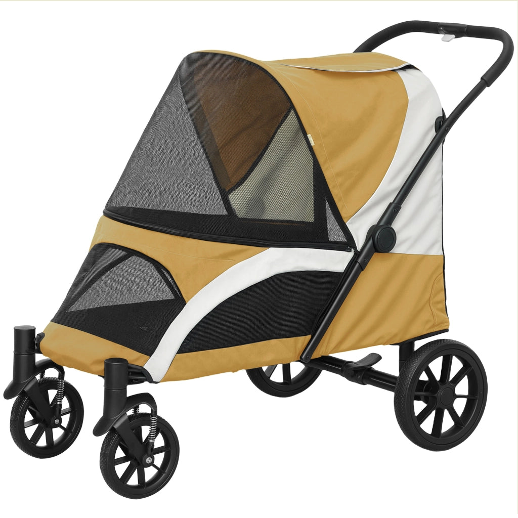 Carrello per Cani Pieghevole ¨C zephmum ¨C Marrone