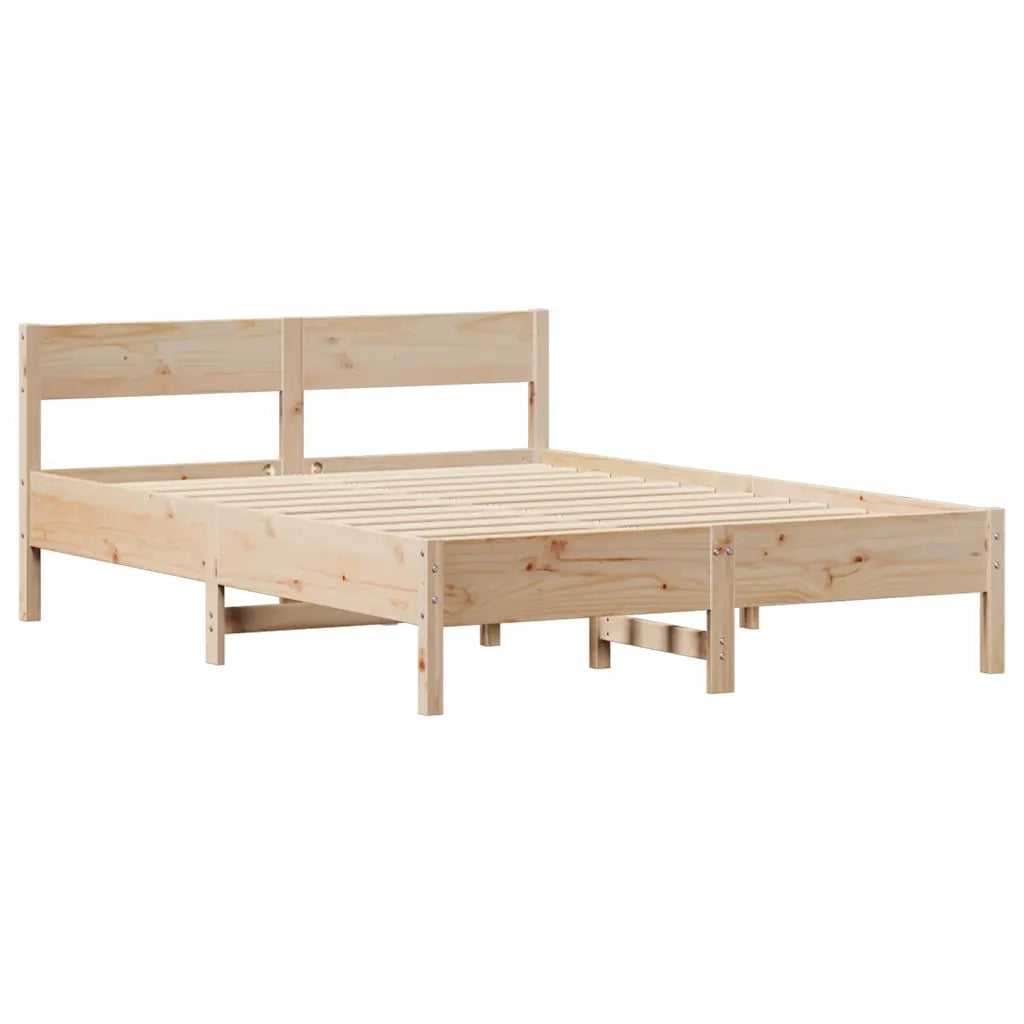 Letto senza Materasso 120x190 cm in Legno Massello di Pino