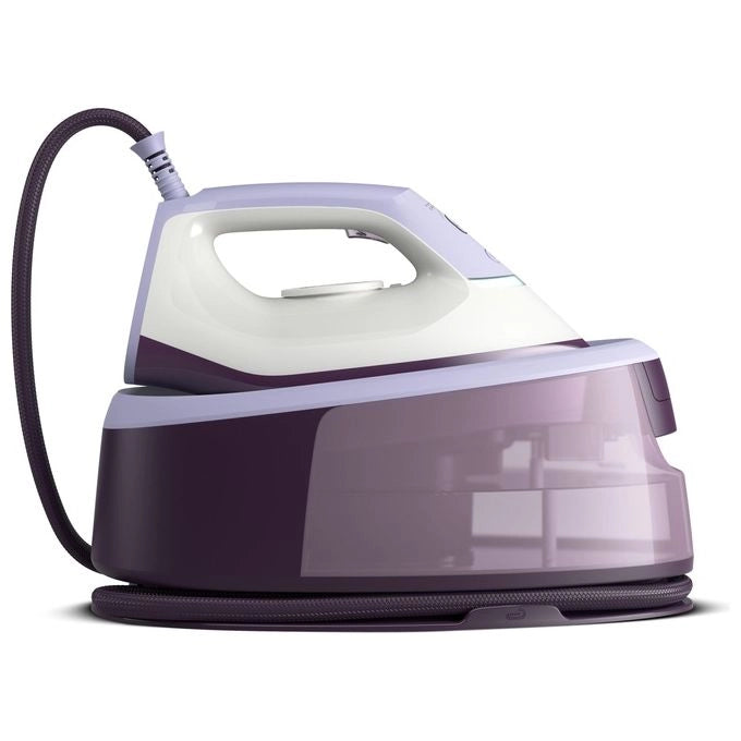Philips PSG3000-30 Serie 3000 Ferro da Stiro con Caldaia 2400W 350 g-min 6 bar Serbatoio 1,4 L Piastra Ceramica colore Viola Bianco