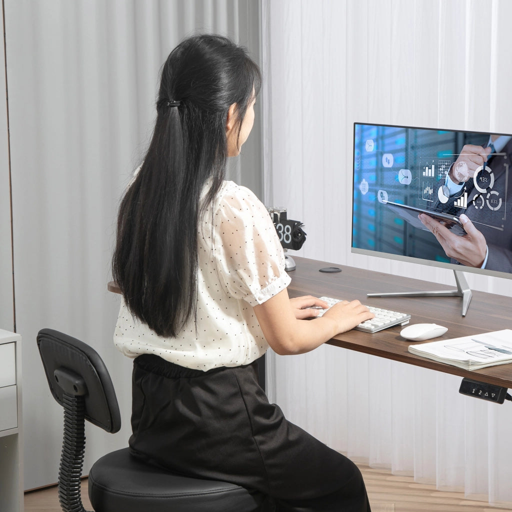 Sedia da ufficio, sedia ergonomica da disegno, sedia per computer regolabile in altezza con poggiapiedi, sedia da scrivania, sedia girevole per