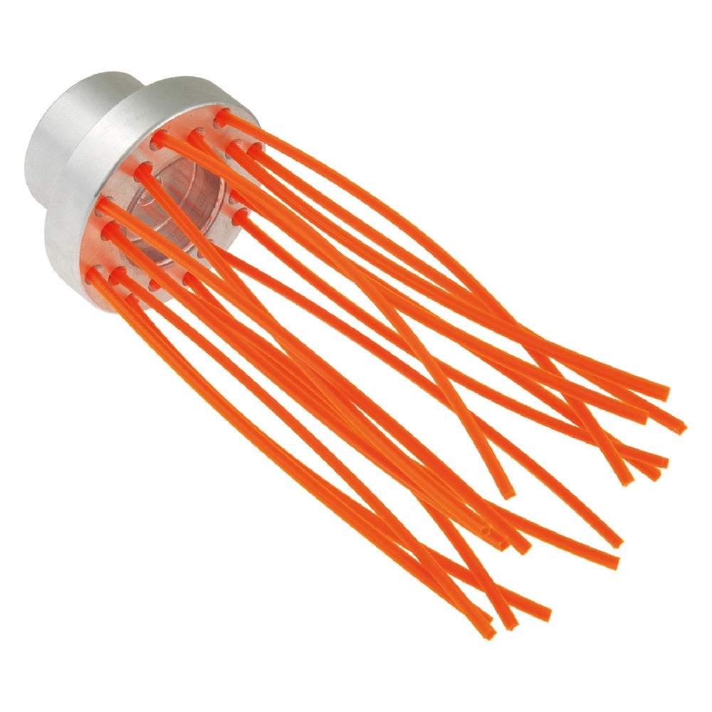 SPAZZOLA MULTIFILO SUPPORTO ALLUMINIO 'BRUSH' 16 fili - Ã? 80 mm