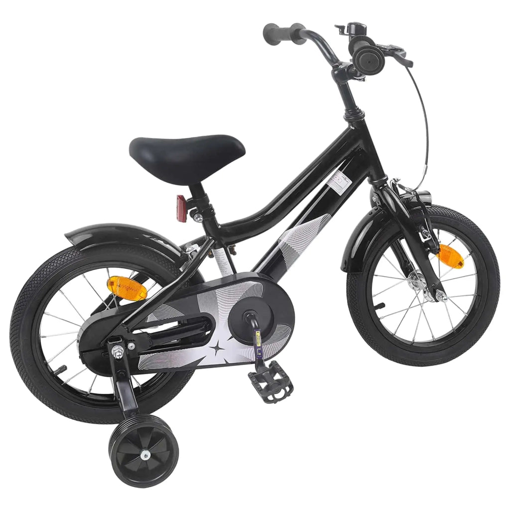 Bicicletta per Bambini 12 Pollici per bambini di 2-4 anni Nero 42009377