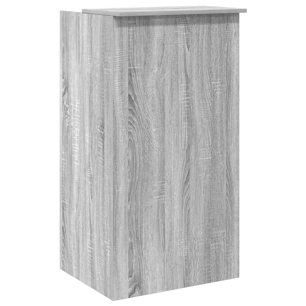 Banco Reception | Scrivania | Tavolo da Ufficio Grigio Sonoma 55x50x103,5 cm Legno Multistrato
