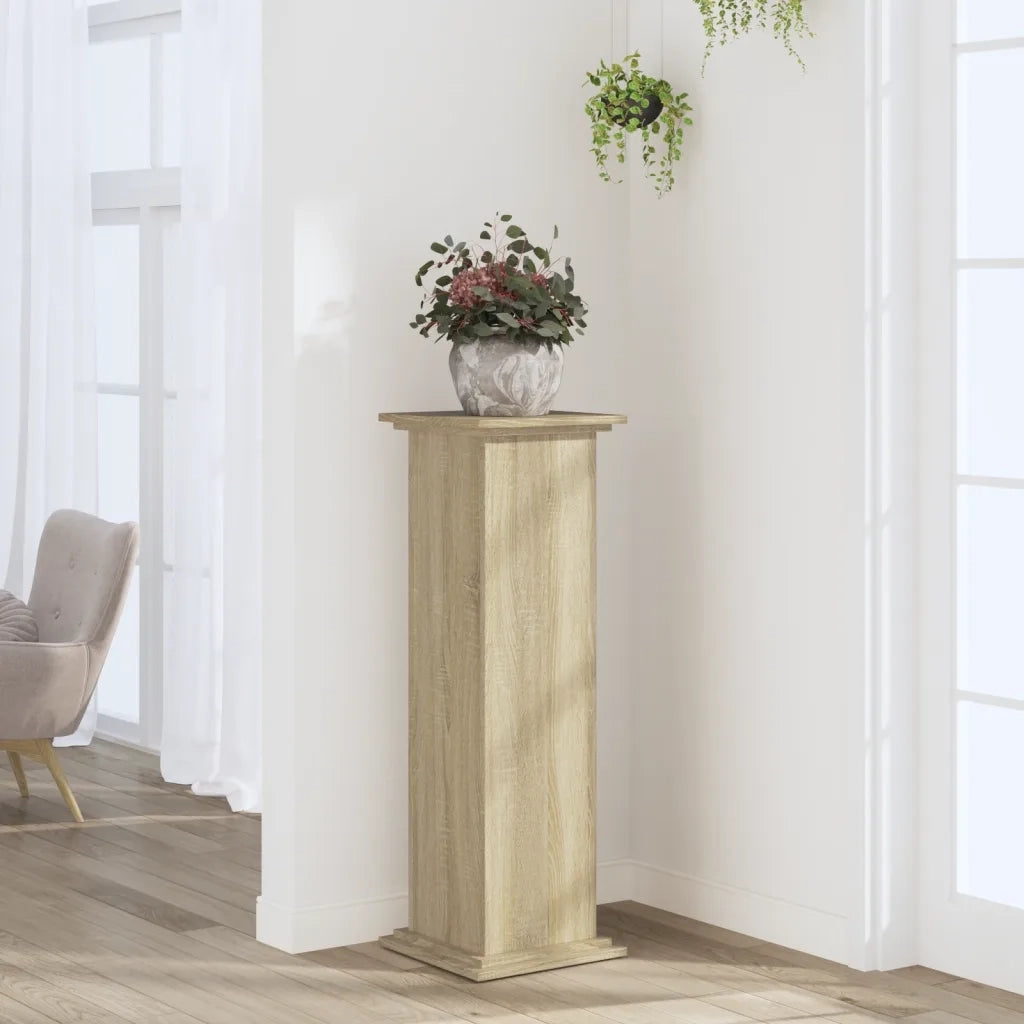 Supporto per piante | Sostegno per piante Rovere Sonoma 33x33x100cm Legno Multistrato