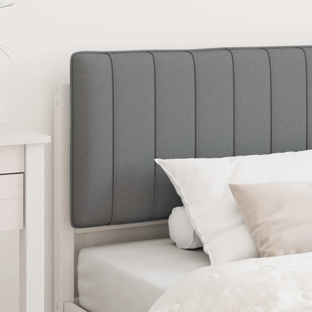 Letto con Testiera Rivestita Grigio chiaro 100 x 200 cm 878073