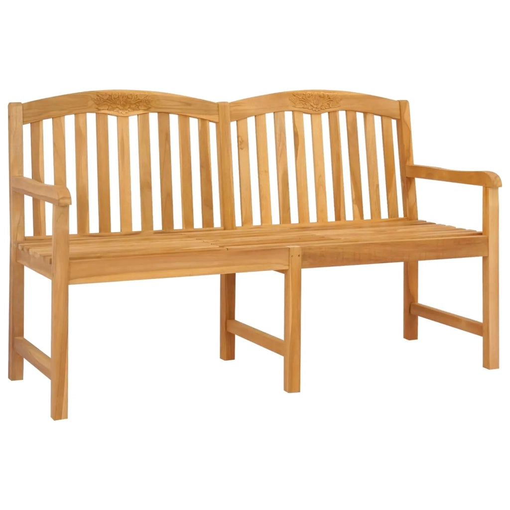 Panchina in legno intagliata a mano Naturale 150,5 x 60 x 95 cm 42030017