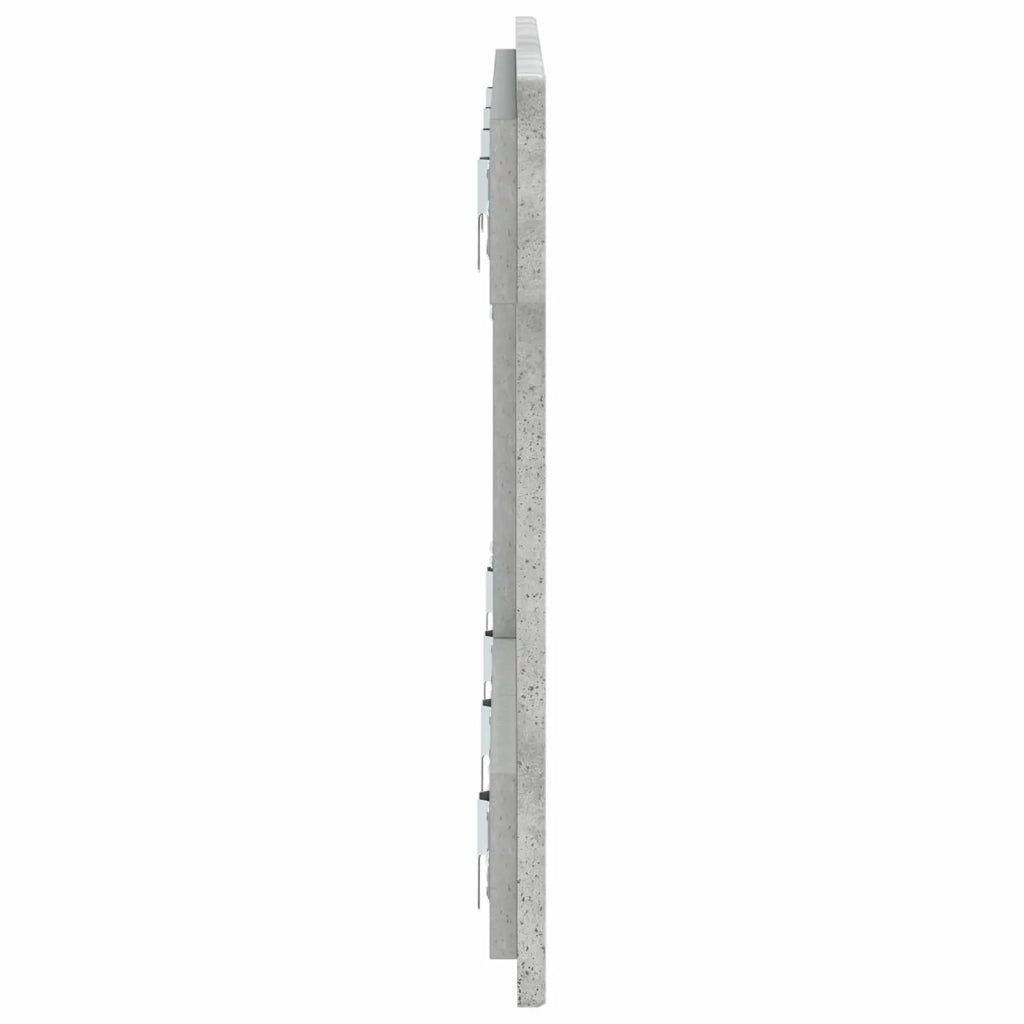 Testiera da Muro ZWOLLE Grigio Cemento Legno ingegnerizzato 896498
