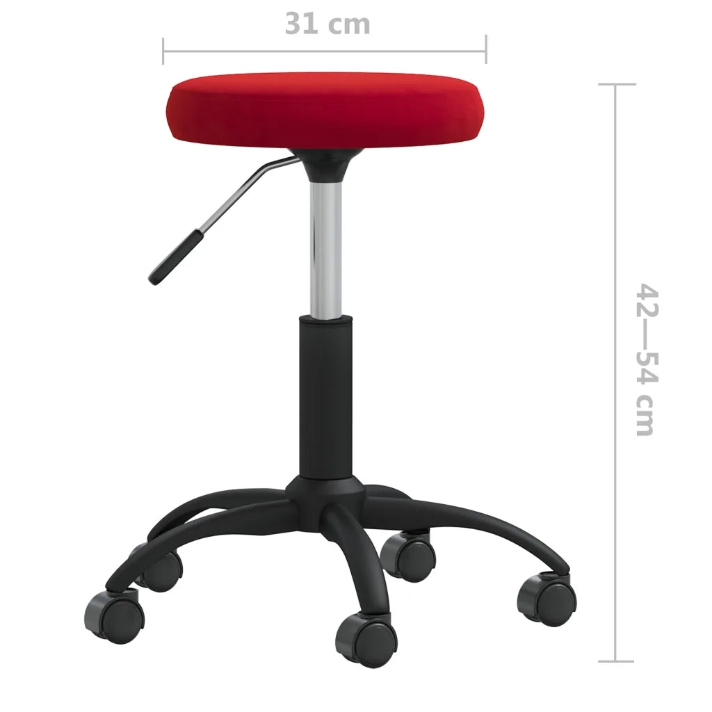 Sedia da Pranzo Rosso Vino in Velluto 3085733