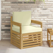 2 Pezzo Set di divani da esterno Poliestere Bianco e Crema 3439082