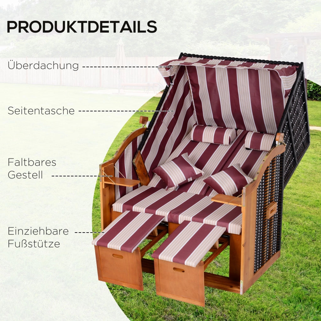 Poltrona a dondolo in legno per esterni ¨C Minimal ¨C Rot+Wei?, PE
