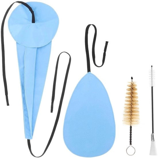 Set di pulizia 4-in-1 per sax - Spazzola per bocchino - Spazzola per ancia - Spazzola a setole - Materiale: Suède sintetico - Accessori per sax