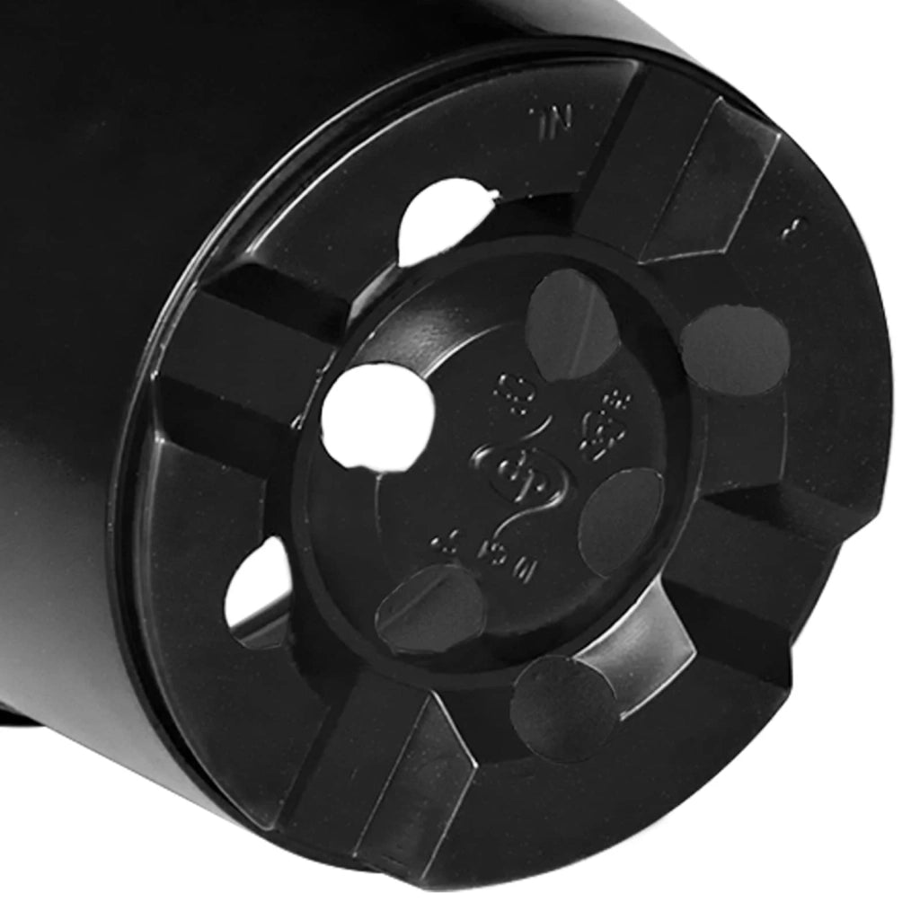 Fioriere | Cassetta per fiori | Vaso Rotondo per Fiori 100 pz Nero ? 10 x 8 cm Plastica