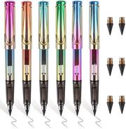 Set di matite a grafite indistruttibili - 6 pezzi di strumenti di scrittura senza inchiostro con gomma, punta intercambiabile e 6 mine intercambiabili 

Modello: 6 Stuks 
Codice prodotto: (rimanente)