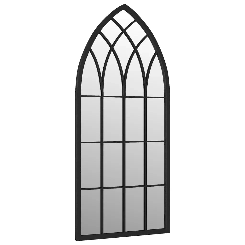Specchio-Specchio DecorativoNero 100x45 cm Ferro per Uso Interno 819878
