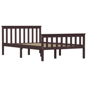 Giroletto senza Materasso Marrone Scuro 120x200 cm Legno Pino 283234