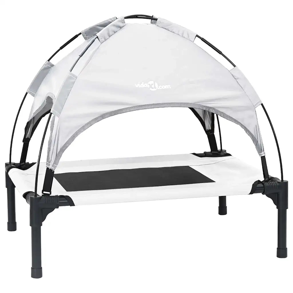 Letto per Cani Grigio Argento 62 x 48 x 61 cm Acciaio 42008173