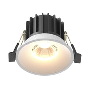 Maytoni lampada da incasso Round 1 luce LED integrato bianco alluminio
