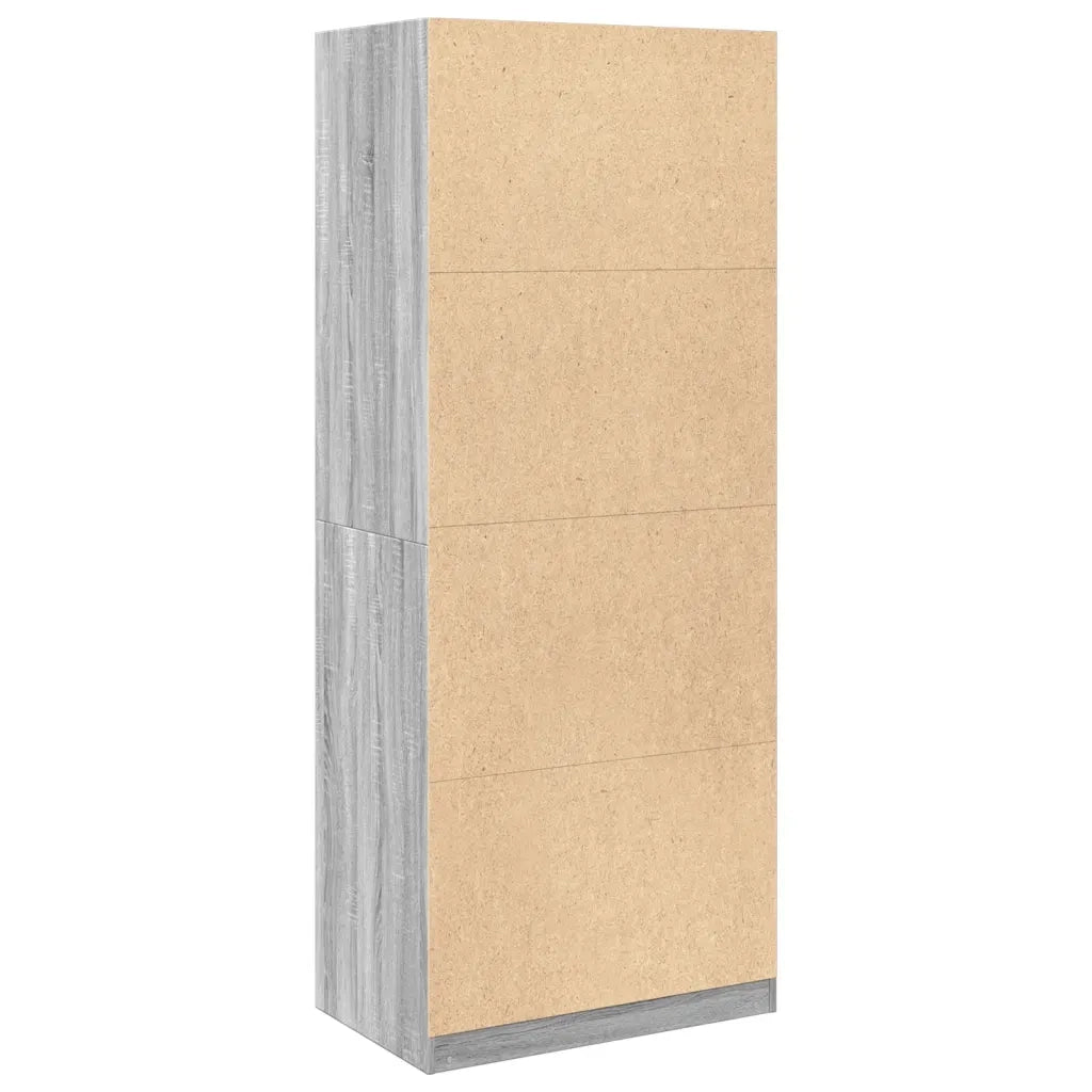 Armadio Grigio Sonoma 80x50x200 cm in Legno Multistrato CFW8616091