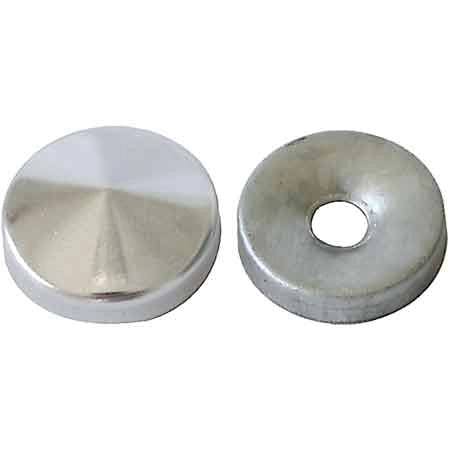 BORCHIA COPRIVITE BOMBATA 18 mm - Ottone nichelato - 200 pezzi