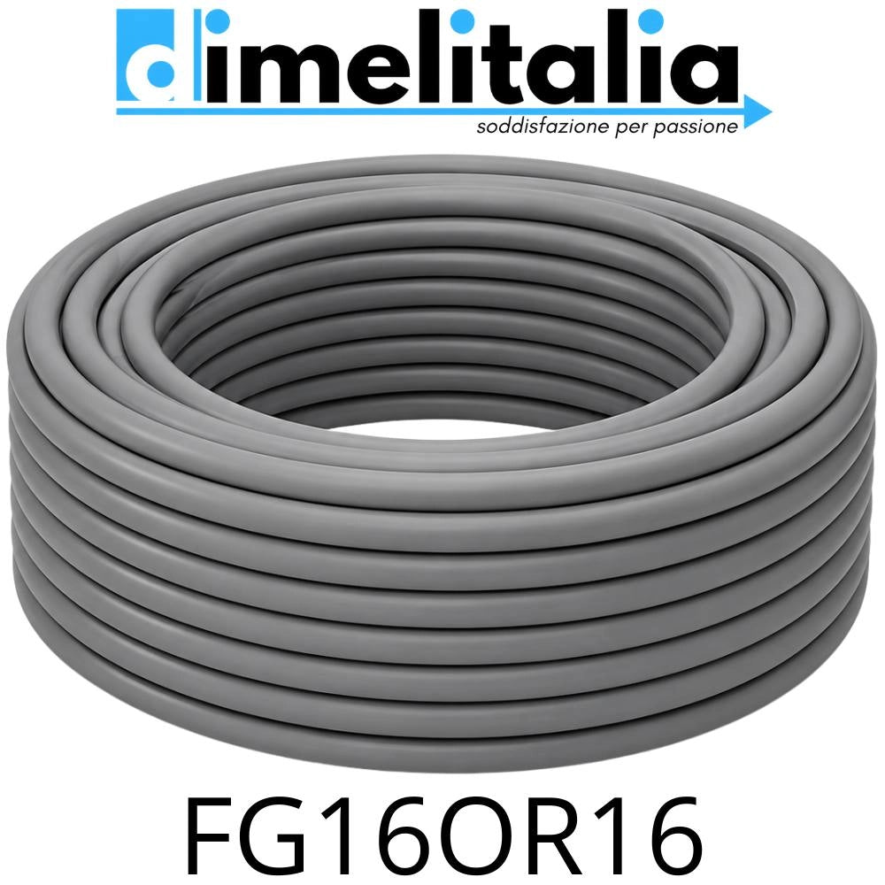 Cavo elettrico fg16or 3x1,5 mm² grigio 0,6/1 kv matassa 25 metri